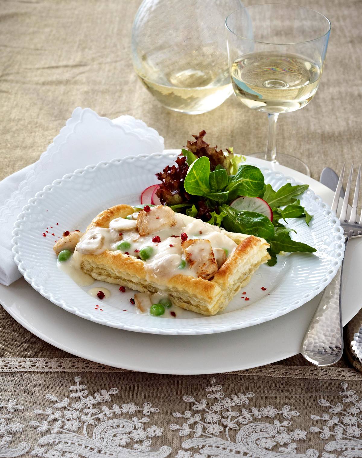 Ragout fin auf Blätterteig Rezept