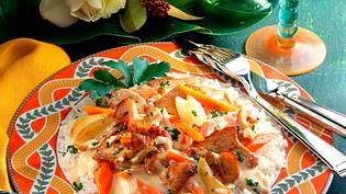 Rahmgeschnetzeltes auf Reis Rezept - Foto: LECKER @ Bauer Media Group