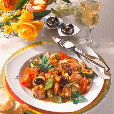 Ratatouille mit Schweinefilet Rezept