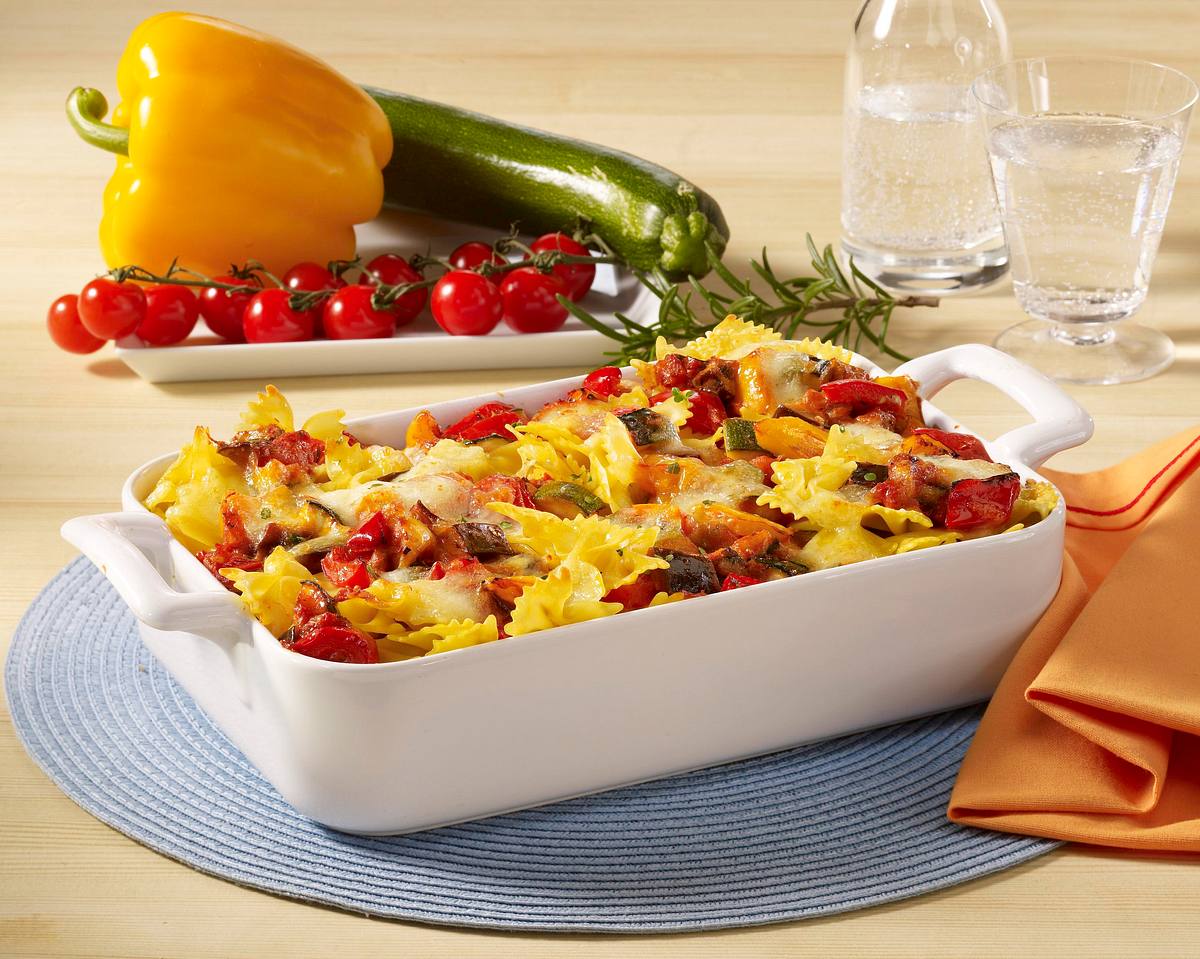 Ratatouille-Nudel-Gratin Rezept