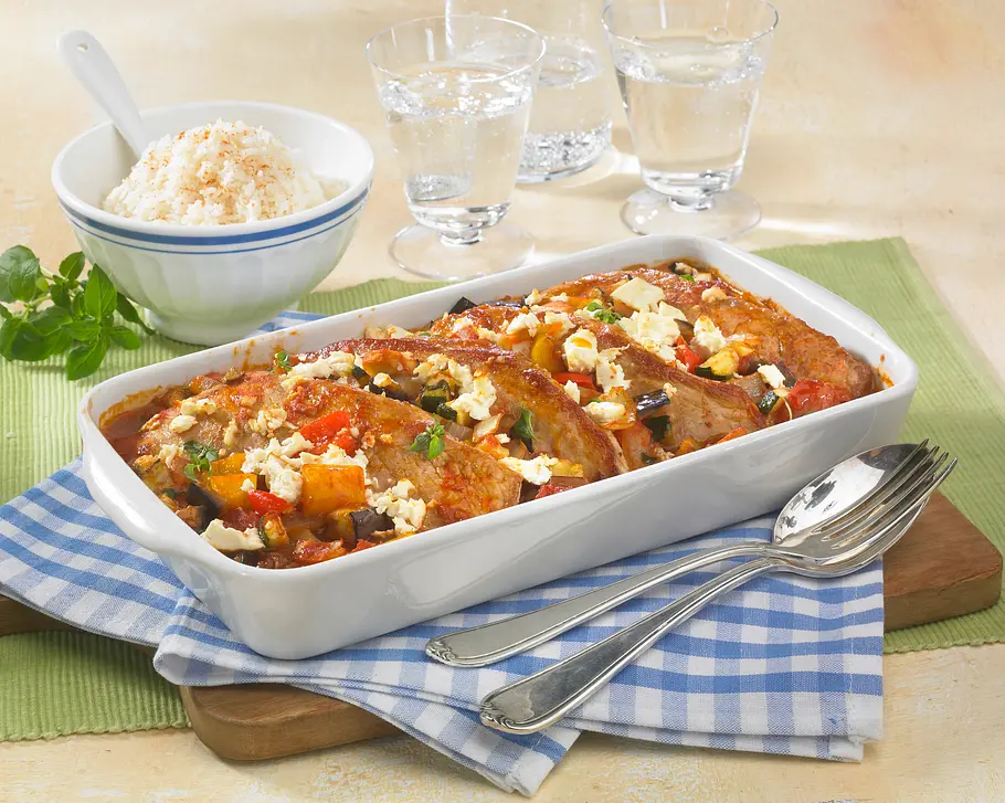 Ratatouille-Schnitzel Rezept Ratatouille-Schnitzel Rezept