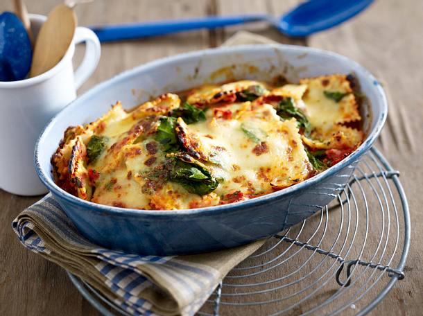 Ravioli-Auflauf-Caprese Rezept
