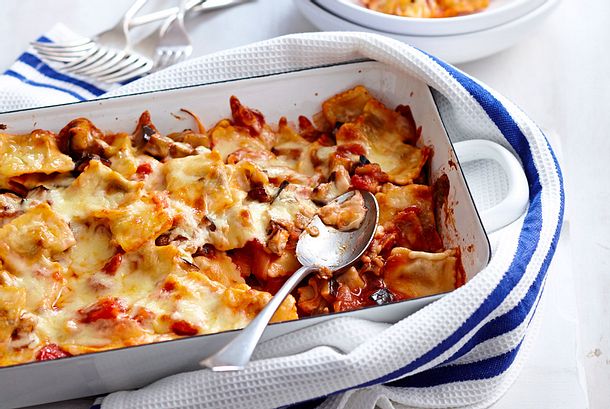 Ravioli-Gratin à la Caprese Rezept Ravioli-Gratin à la Caprese Rezept