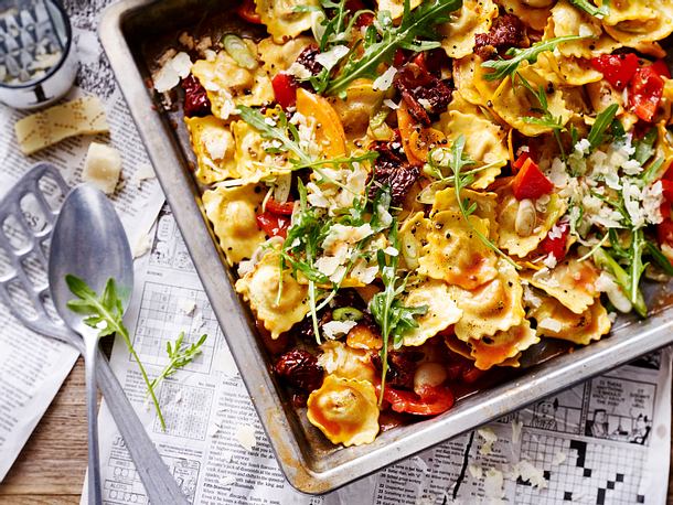 Ravioli vom Blech Rezept