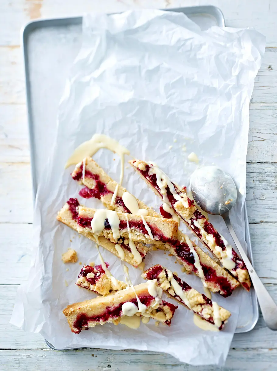 Red Berry Crumble Bars Rezept Red Berry Crumble Bars Rezept