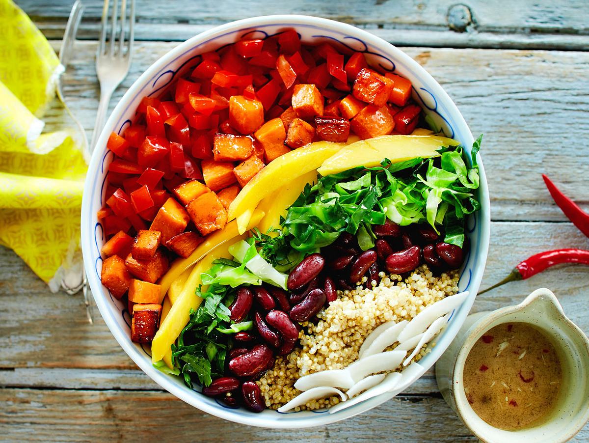 Regenbogen-Bowl Rezept