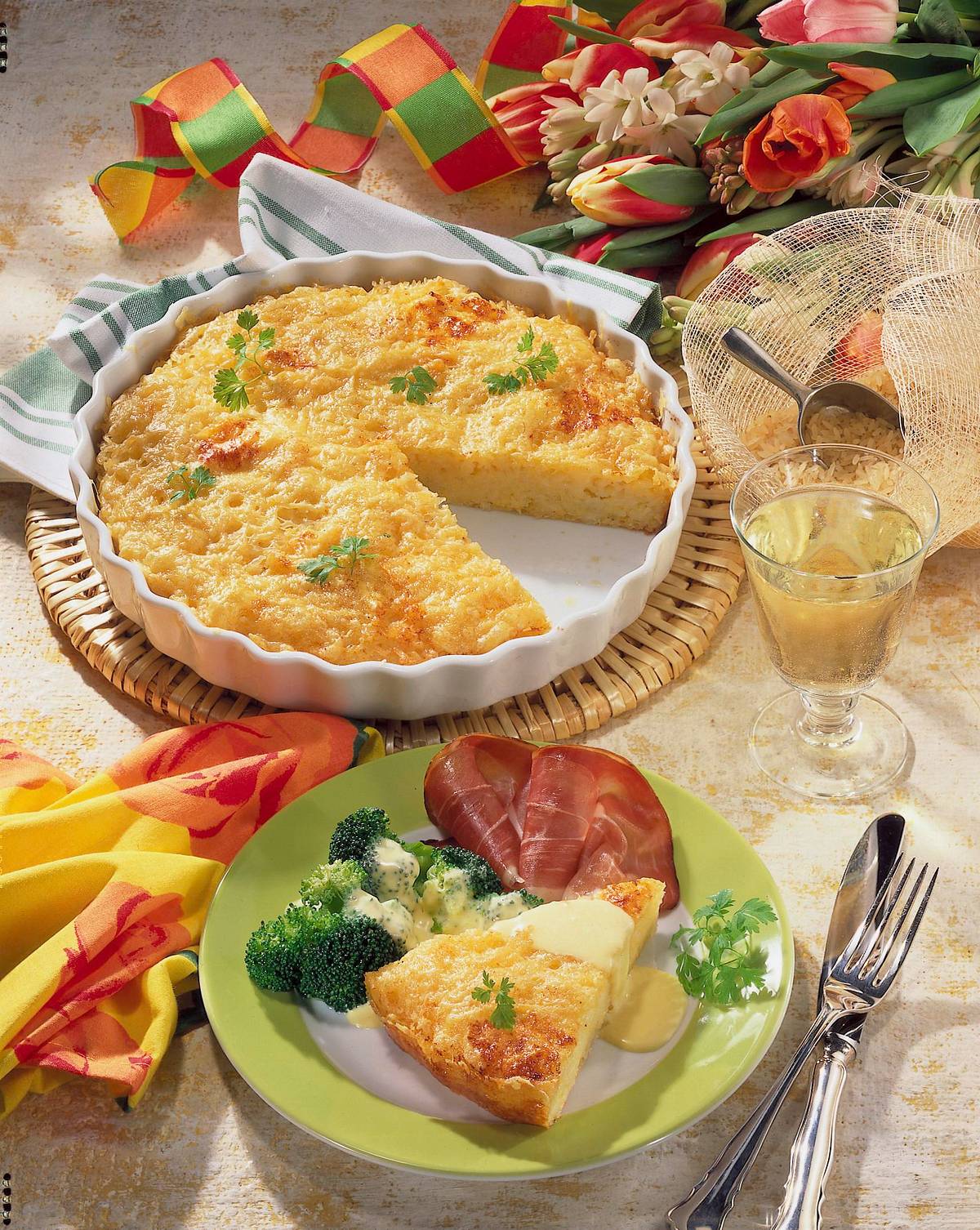 Reis-Gratin Rezept