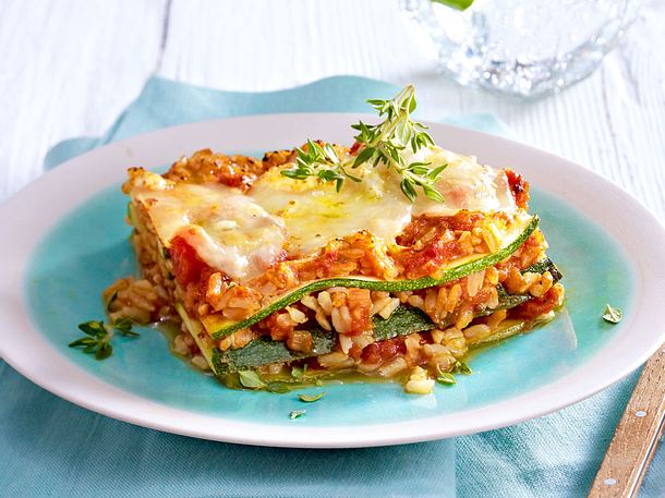 Zucchii-Reis-Lasagne Rezept Zucchii-Reis-Lasagne Rezept