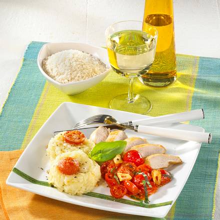 Reis-Medaillons mit Hähnchen Rezept