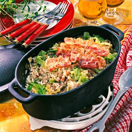 Reis-Mett-Topf Rezept