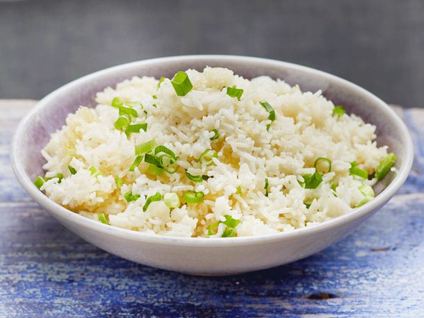 Reis mit Lauchzwiebeln Rezept Reis mit Lauchzwiebeln Rezept