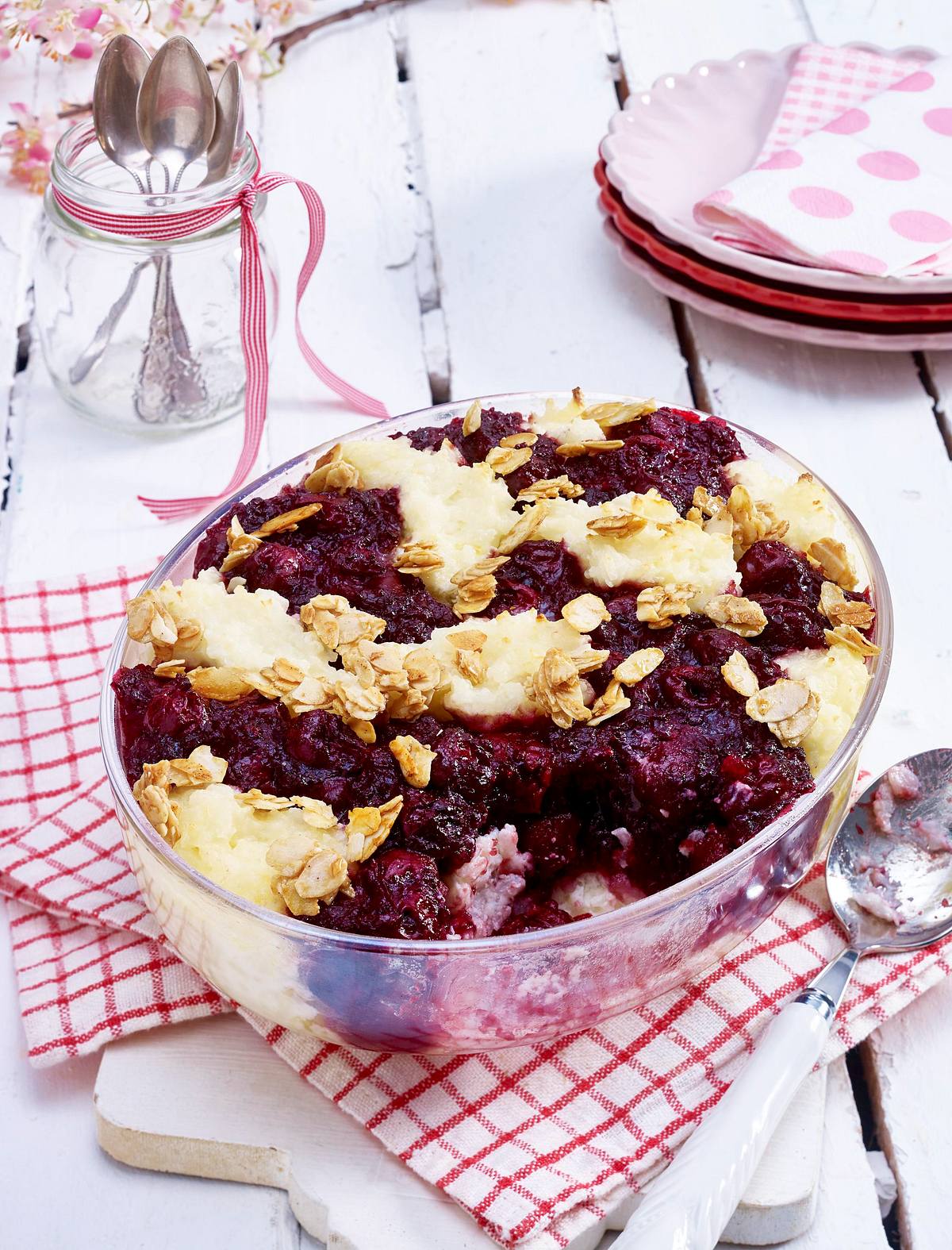 Reisauflauf mit Kirschen Rezept