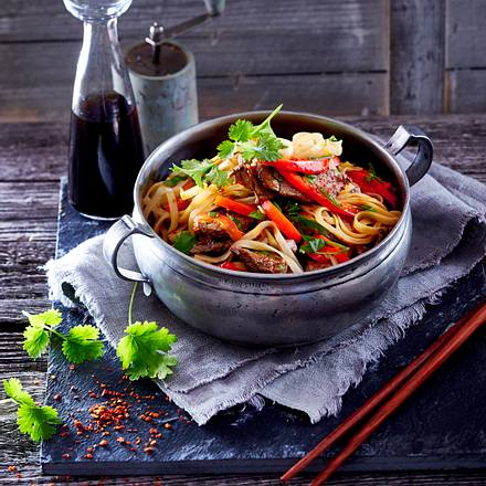 Reisnudeln mit Rindfleisch Rezept