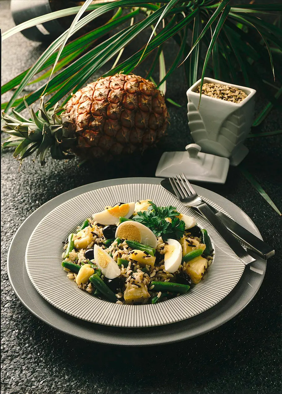 Reissalat mit Ananas Rezept Reissalat mit Ananas Rezept