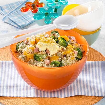 Reissalat mit Broccoli & Schinken Rezept Reissalat mit Broccoli & Schinken Rezept