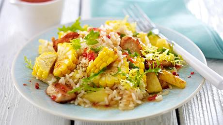 Reissalat mit Hähnchenfilet und süß-saurer Asiasoße Rezept - Foto: House of Food / Bauer Food Experts KG