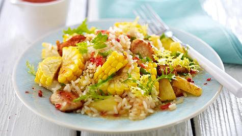 Reissalat mit Hähnchenfilet und süß-saurer Asiasoße Rezept - Foto: House of Food / Bauer Food Experts KG