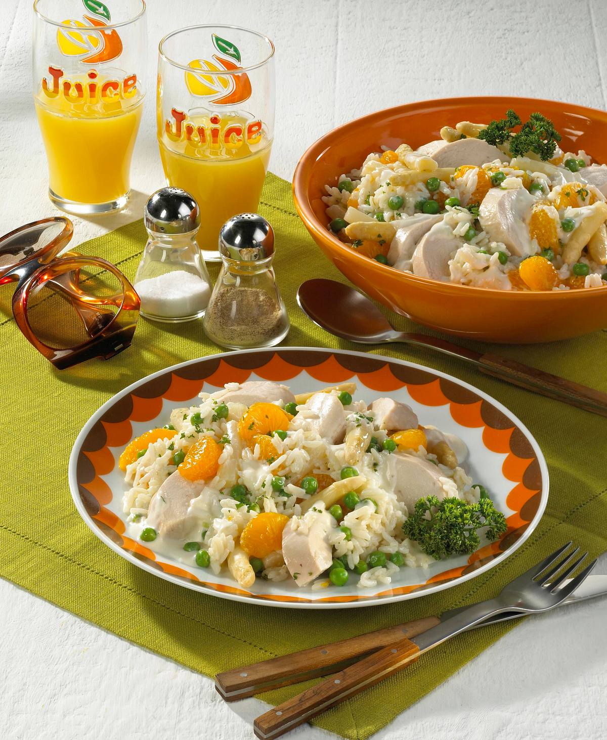 Reissalat mit Hühnchen (70er-Jahre-Party) Rezept