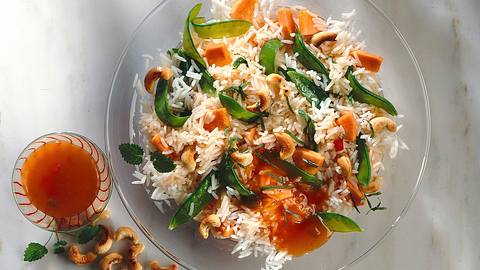 Reissalat mit Papaya Rezept - Foto: Horn