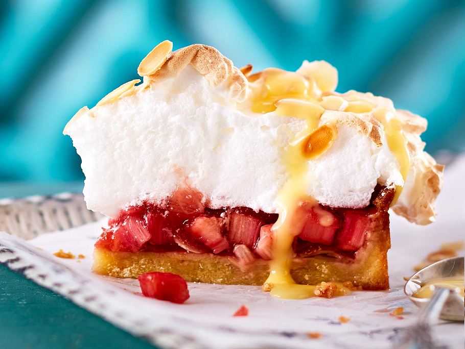 Rhabarber-Baiser-Tarte Rezept