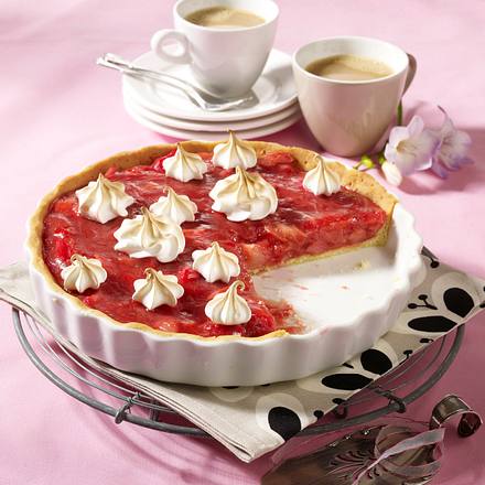 Rhabarber-Baiser-Tarte Rezept