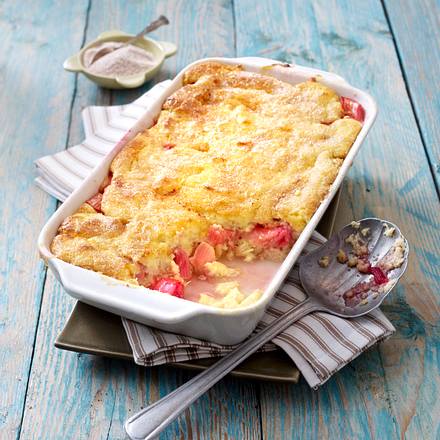 Rhabarber-Grießauflauf Rezept Rhabarber-Grießauflauf Rezept