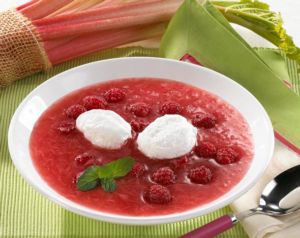 Rhabarber-Himbeer-Suppe Rezept
