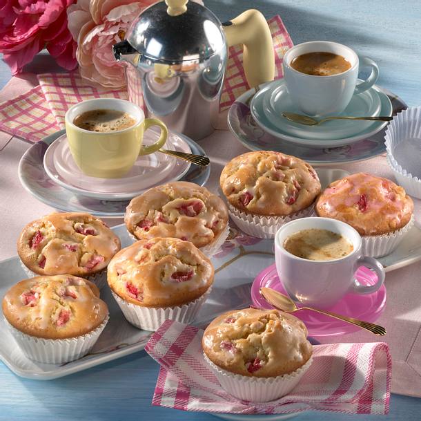 Rhabarber-Muffins Rezept Rhabarber-Muffins Rezept