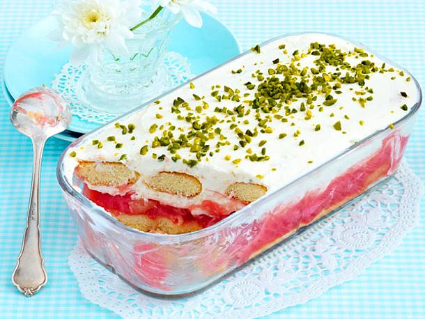 Rhabarber-Quark-Trifle Rezept