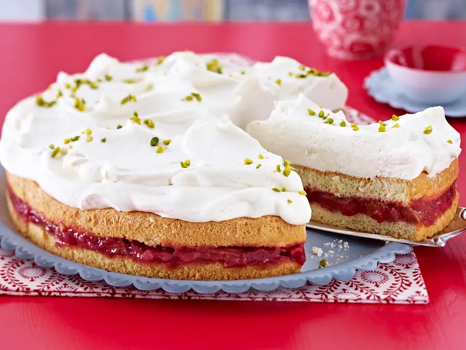 Rhabarber-Vanille-Torte Rezept