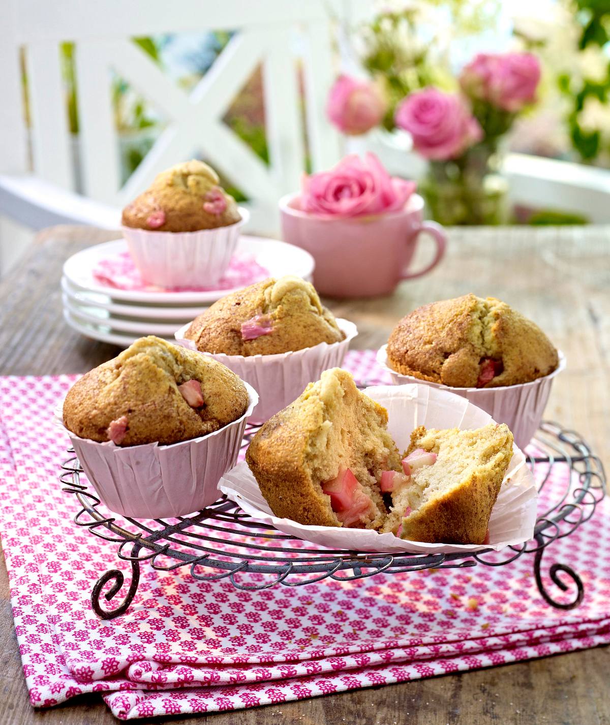 Rhabarber-Zimt-Muffins Rezept