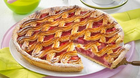 Rhabarberkuchen Linzer Art Rezept - Foto: Först, Thomas