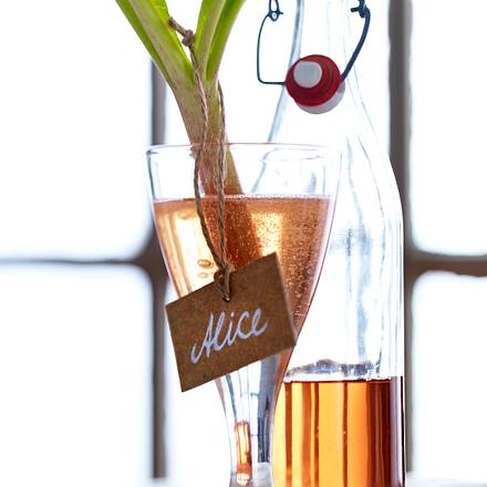 Rhabarbernektar mit Cremant (Sekt) Rezept