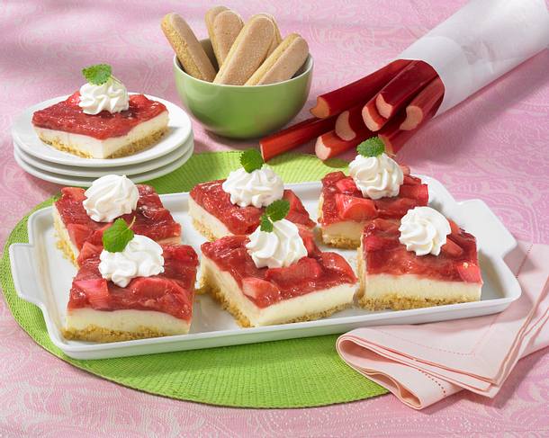 Rharbarber-Schnitten Rezept Rharbarber-Schnitten Rezept