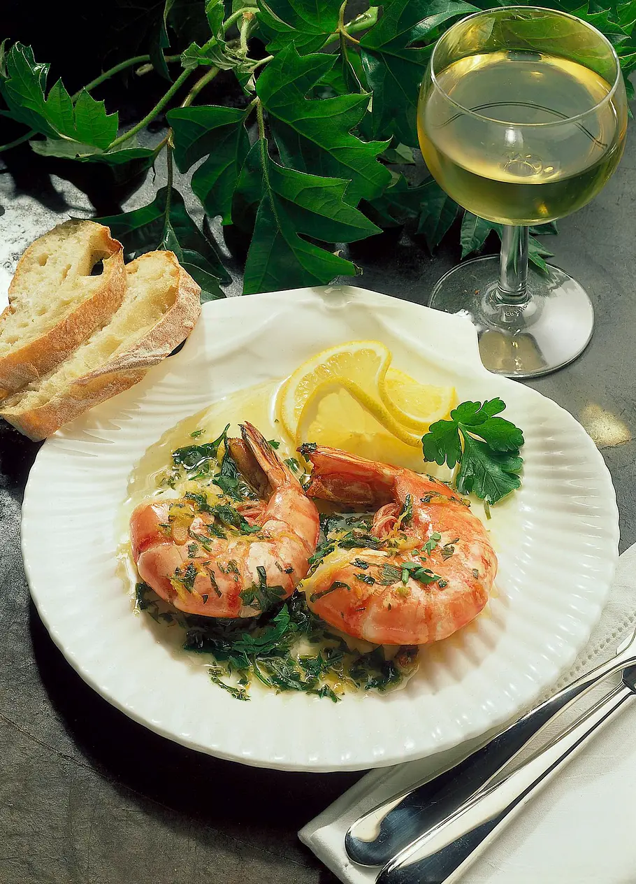 Riesengarnelen in Knoblauch-Öl Rezept Riesengarnelen in Knoblauch-Öl Rezept