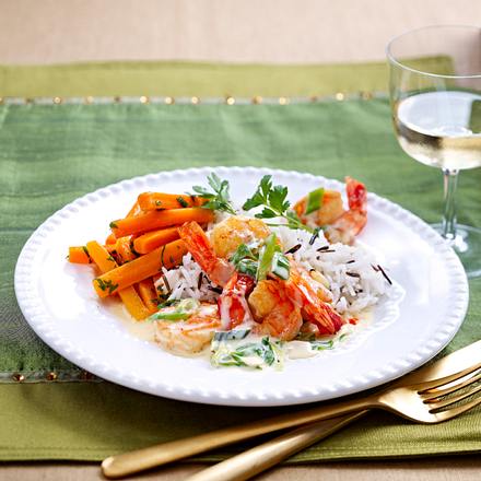 Riesengarnelen in Pernod-Sahne Rezept Riesengarnelen in Pernod-Sahne Rezept