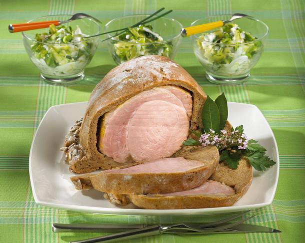 Rieslingbraten im Brotteig Rezept Rieslingbraten im Brotteig Rezept