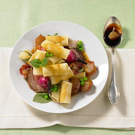 Rigatoni mit Rinderfilet Rezept Rigatoni mit Rinderfilet Rezept