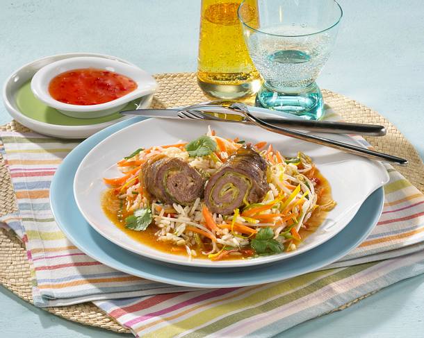 Rinder-Rouladen asiatisch Rezept Rinder-Rouladen asiatisch Rezept