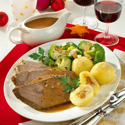 Rinderbraten in Cognac-Pfeffersoße Rezept