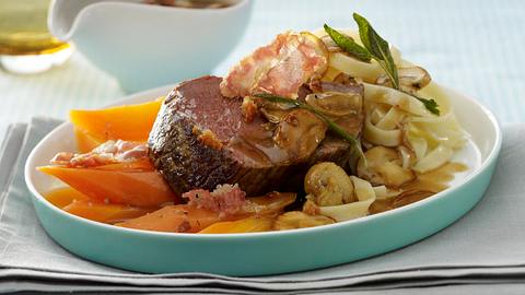 Rinderfilet in Champignon-Pancetta-Soße mit Salbei Rezept - Foto: Pretscher, Tillmann