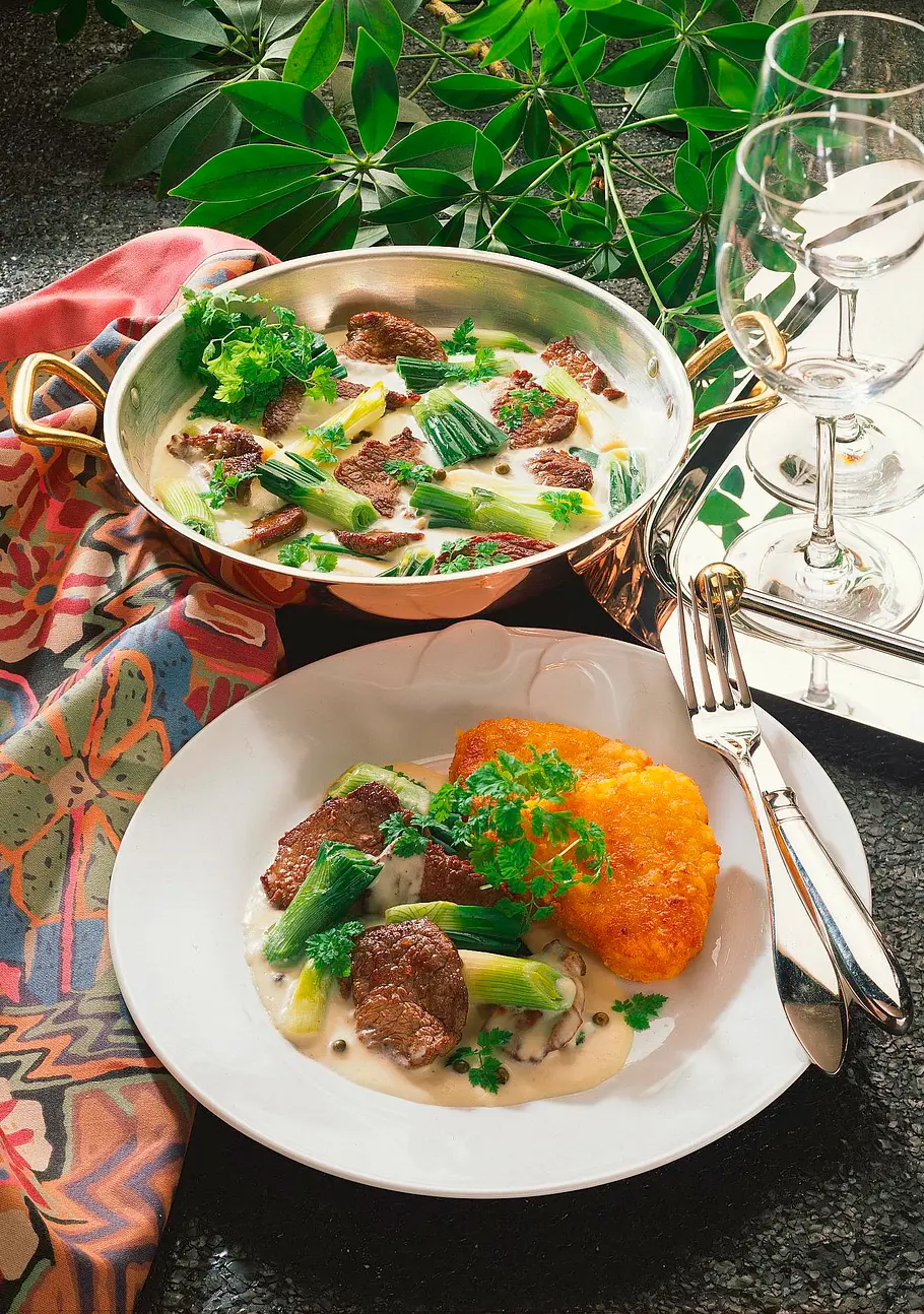 Rinderfilet in Edelpilz-Sahnesoße Rezept
