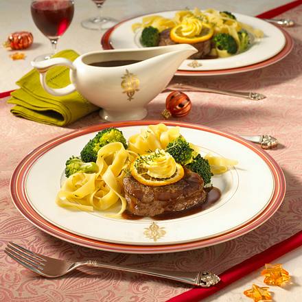 Rindermedaillons mit Orangenbutter Rezept Rindermedaillons mit Orangenbutter Rezept