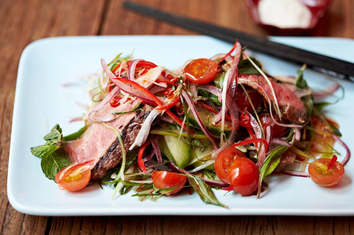 Rindfleischsalat scharfsauer Rezept