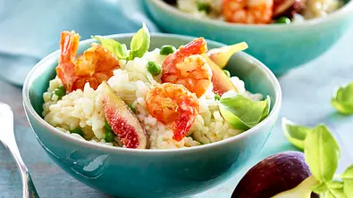 Risotto mit Feigen und Garnelen Rezept - Foto: LECKER @ Bauer Media Group
