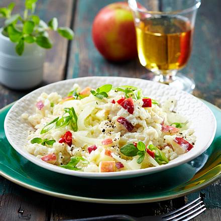 Risotto mit Fenchel, Apfel und Ricotta Rezept Risotto mit Fenchel, Apfel und Ricotta Rezept