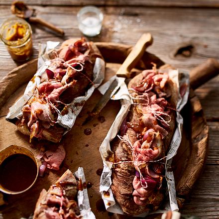 Roast Beef-Baguette Rezept