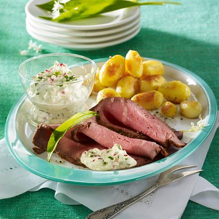 Roastbeef mit Bärlauchremoulade Rezept