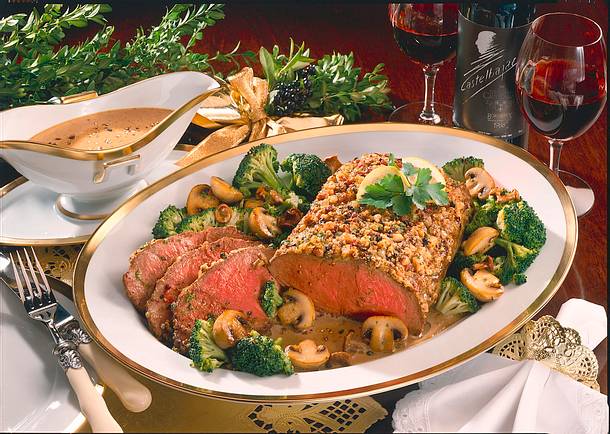 Roastbeef mit Pfefferkruste Rezept Roastbeef mit Pfefferkruste Rezept