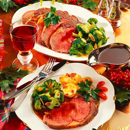 Roastbeef mit würzigen Kartoffeln Rezept